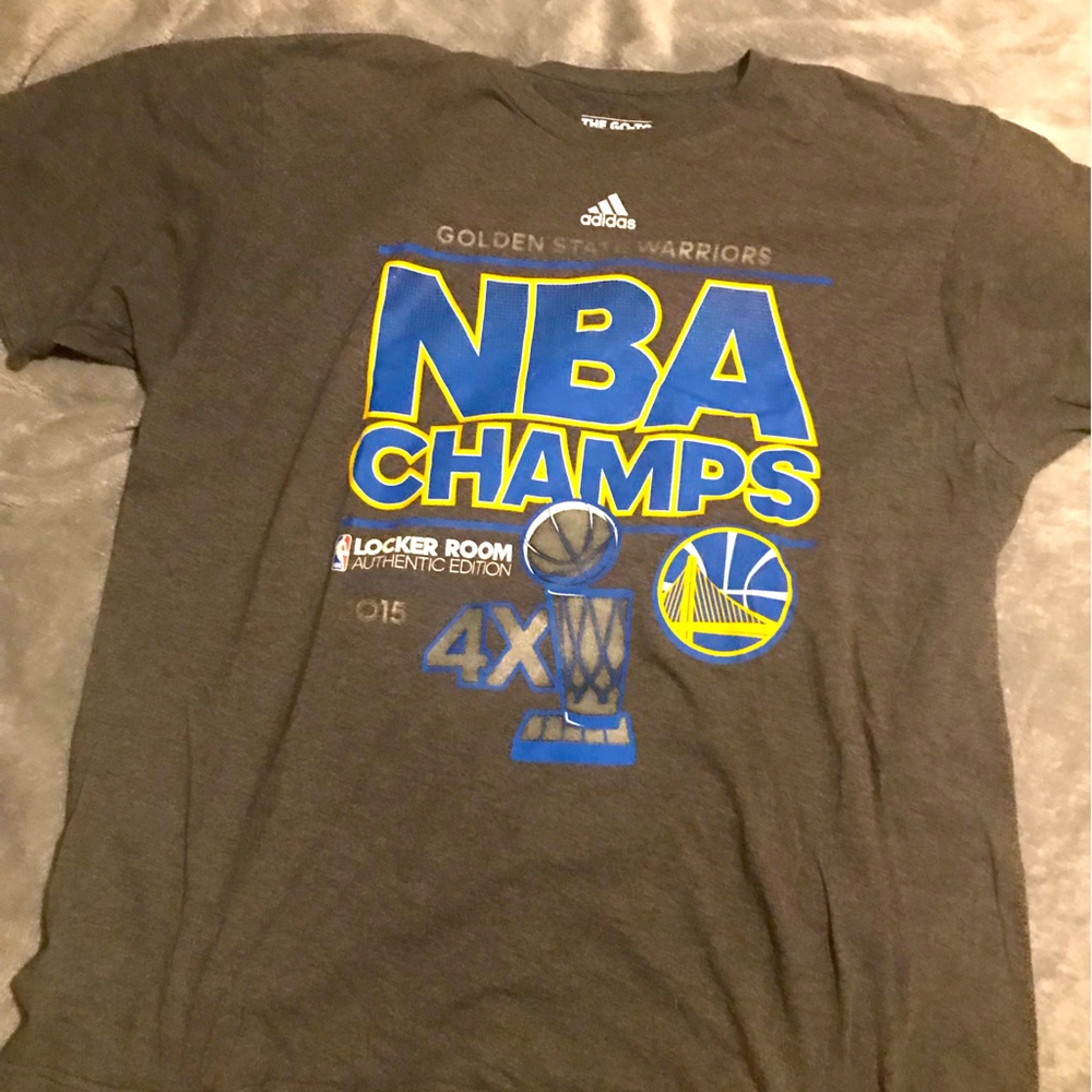 Warriors 2015 Champs 4X Locker Room Tee